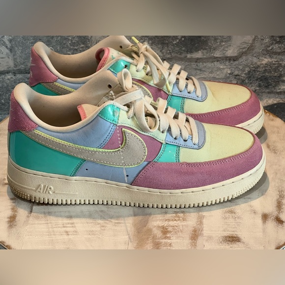 Nike Air Force 1 AF1 Spring Patchwork size 8.5 - Picture 1 of 9